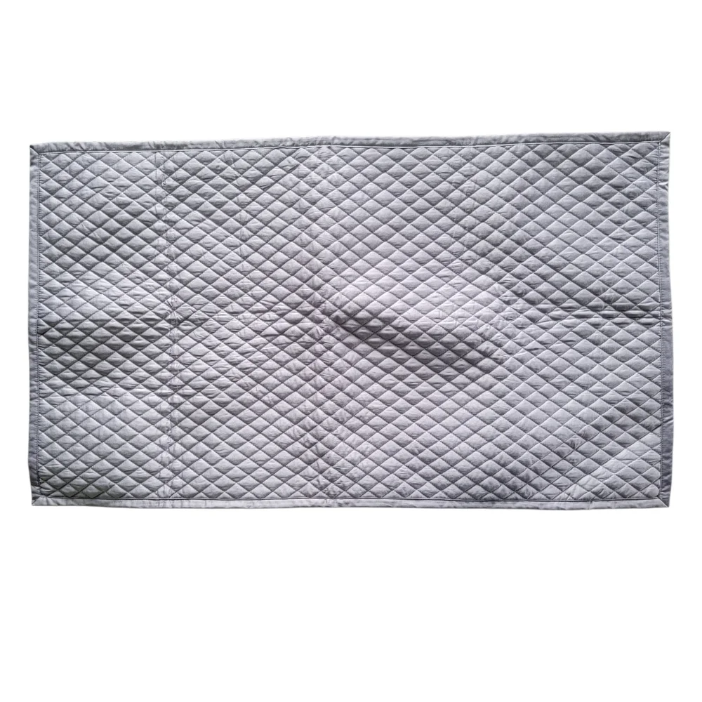 Signature Mini Diamond Design by Ashley Dietrick Gray King Quilt *SHAMS ONLY*